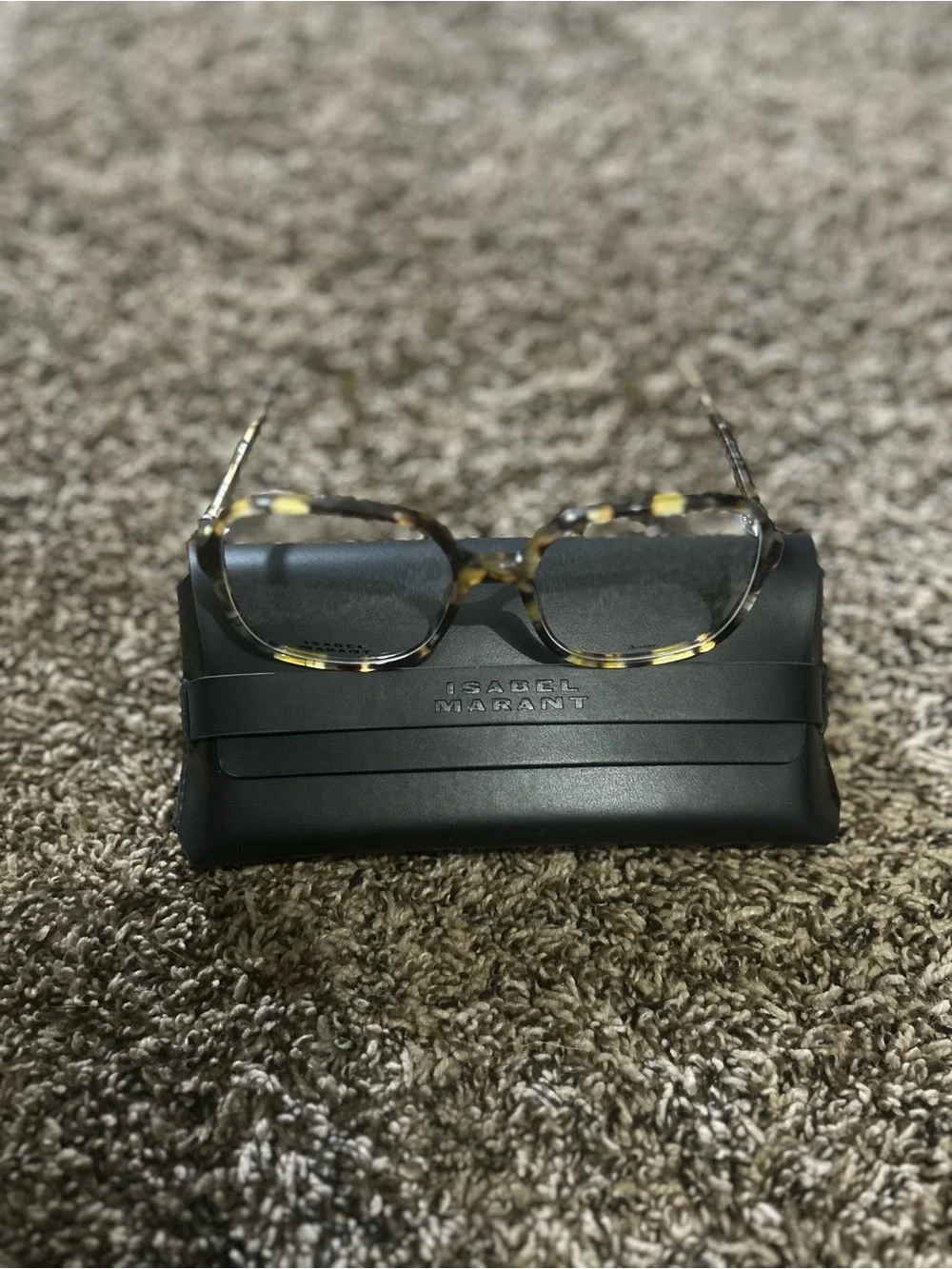 Isabel Marant Tortoise Shell Brown and Yellow Optical Glasses